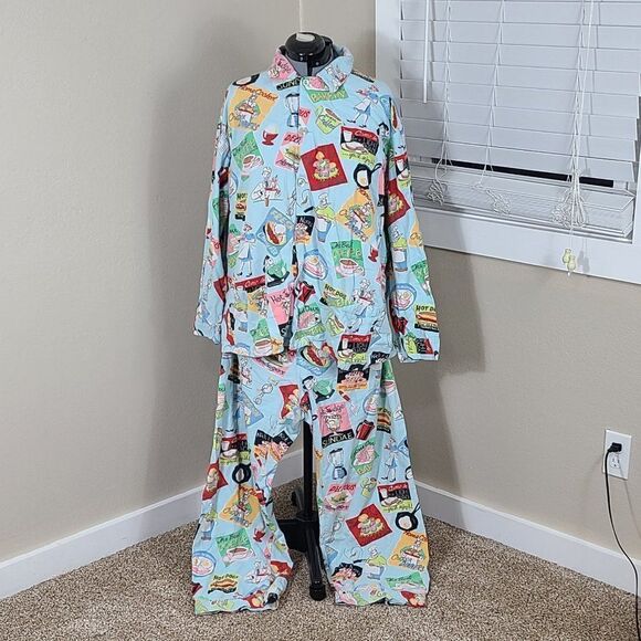 Nick & Nora 1950's Pajamas Vintage 1990's Size XL